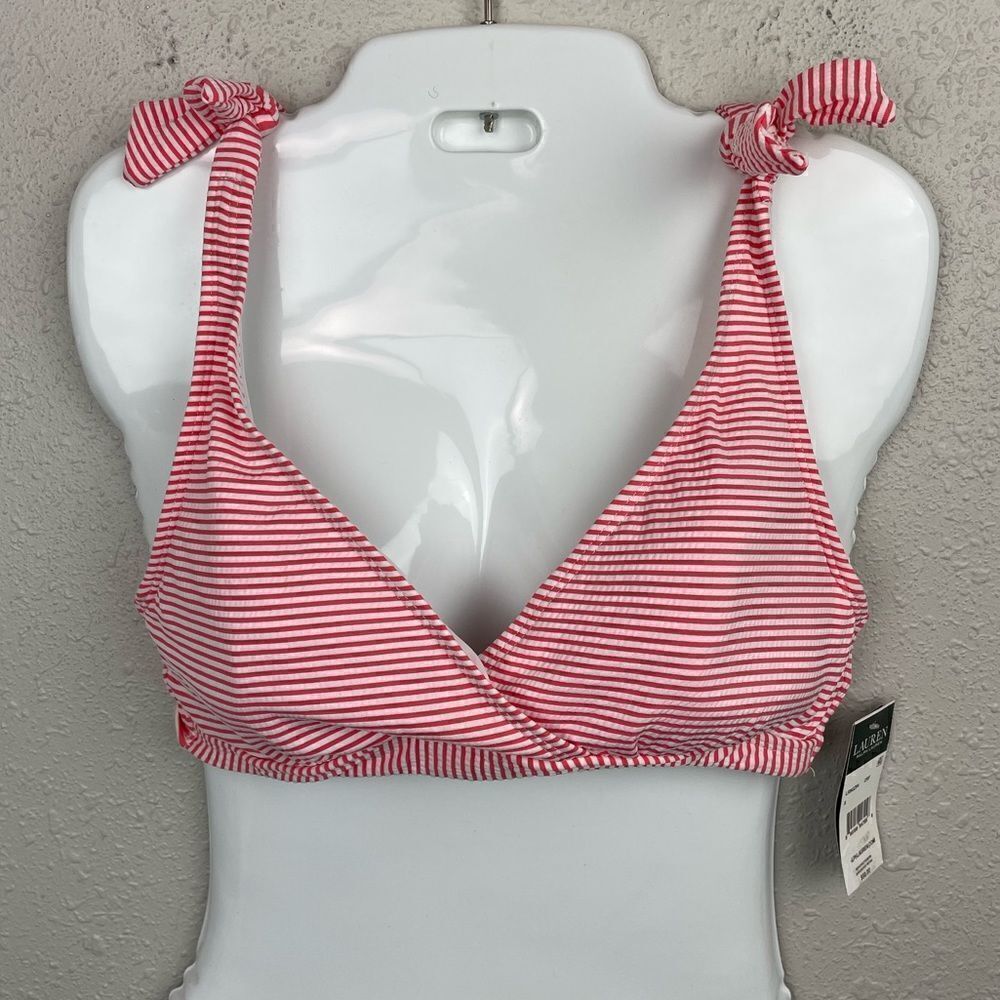 NWT Lauren Ralph Lauren Bikini Top Size 8